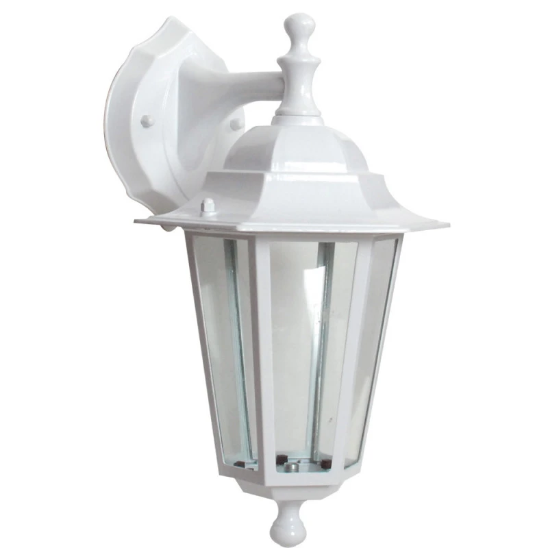 Applique Extérieure Descendante 60W E27 Fonte Blanche LOAN 1 Applique Extérieure Descendante 60W E27 Fonte Blanche LOAN