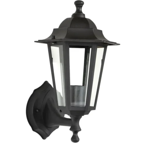 Applique Extérieure Montante 60W E27 Plastique Noire ELINA