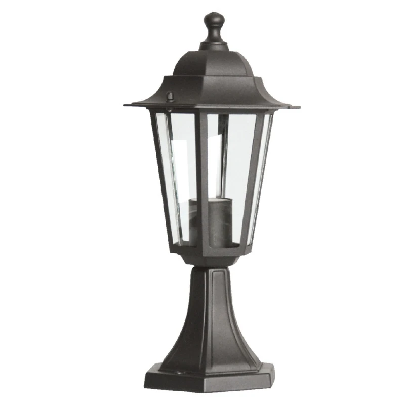 Borne Lumineuse Extérieure 60W E27 Plastique Noir ELINA 1 Borne Lumineuse Extérieure 60W E27 Plastique Noir ELINA