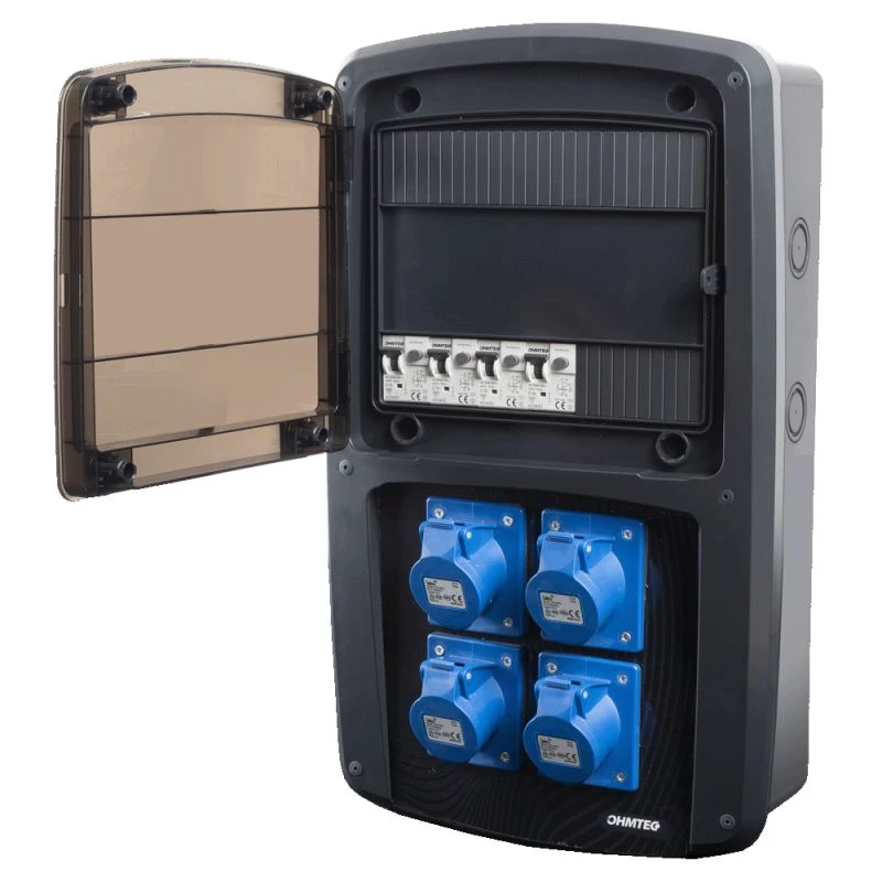 Borne De Camping 4 Prises CEE 16A Avec Protection Par Disjoncteur Différentiel OHMTEC 3 Borne De Camping 4 Prises CEE 16A Avec Protection Par Disjoncteur Différentiel OHMTEC – Image 3