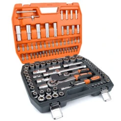 Coffret à Douilles 108 Pièces CR-V FEROCE -Outil Atelier Magasin coffret a douilles 94pcs cr v 3