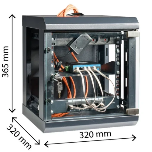 Baie De Brassage Et Porte En Verre Avec Serrure à Clé - OHMTEC -Outil Atelier Magasin cordons de brassage cat6 ftp lszh rj45 male male 50 cm 5