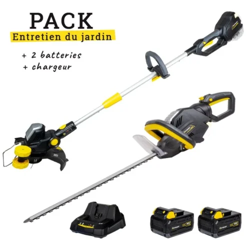 Coupe-Bordure + Taille-Haie 540mm Sans Fil 40V + 2 Batteries + Chargeur STEINER