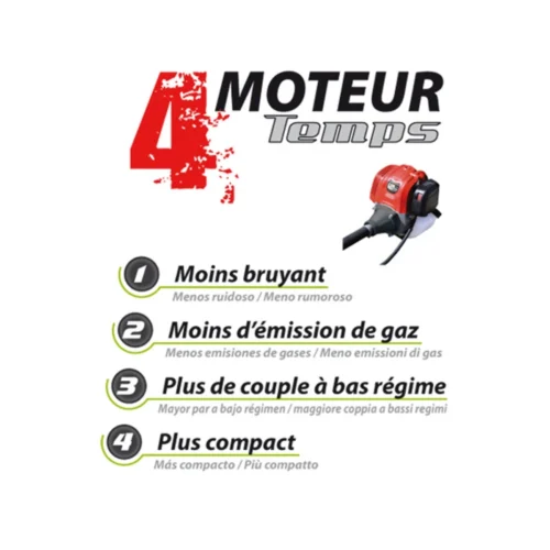 Débroussailleuse Thermique 4Temps 31CC KORMAN -Outil Atelier Magasin debroussailleuse thermique 4t 31cc 3