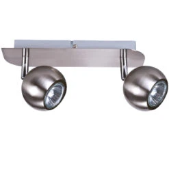 Patère Orientable Bowl GU10 2x35W Alu