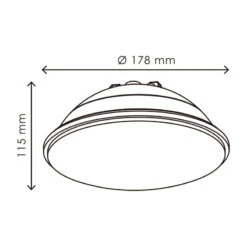 Ampoule LED RGB Submersible18W Ø178mm PAR56 IP68 CREALYS -Outil Atelier Magasin hublot plastique 60w classe ii ip 65 2
