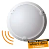Hublot Rond Intérieur Extérieur Avec Détecteur 60W IP65 Blanc WOLTZ -Outil Atelier Magasin hublot plastique 60w classe ii ip 65 avec detecteur de mouvement hf invisible
