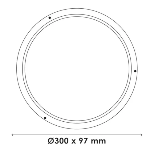 Hublot Rond Intérieur Extérieur Avec Détecteur 60W IP65 Blanc WOLTZ -Outil Atelier Magasin hublot plastique 60w classe ii ip 65 avec detecteur de mouvement hf invisible 3
