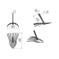 Motoculteur Thermique 212cc + 6 Fraises + 2 Roues + Butteur + Charrue 1 Soc + Arracheuse De Pomme De Terre -Outil Atelier Magasin motoculteur complet 18