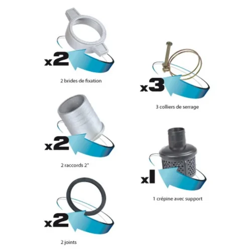 Motopompe Thermique 4T 196cc 30 M³/h STEINER -Outil Atelier Magasin motopompe thermique 196cc 23