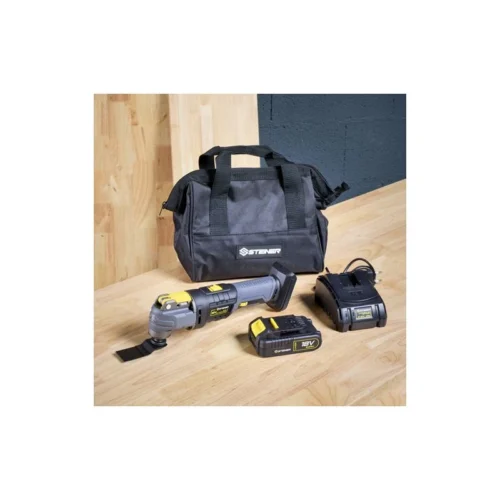 Pack Sans Fil 18V Outil Multifonction + 1 Batterie + 1 Chargeur STEINER -Outil Atelier Magasin outil multifonction sans fil 18v li ion steiner batterie chargeur 2