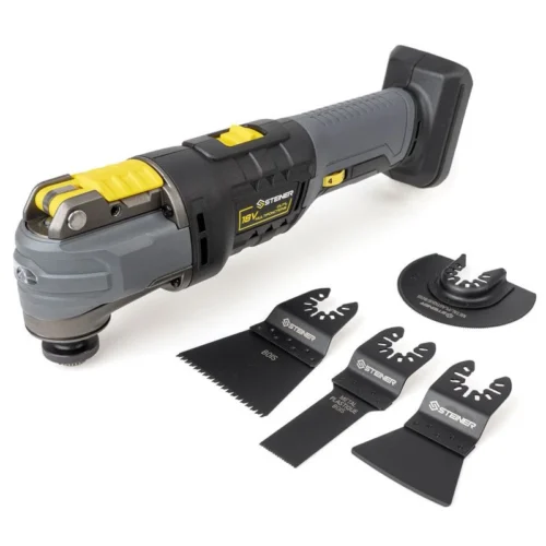 Outil Multifonctions Sans Fil 18V Li-ion STEINER + 4 Accessoires Pour Outil Multifonctions