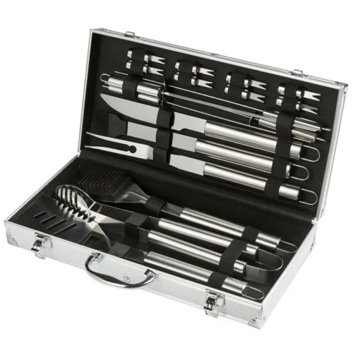 Pack BBQ à Gaz 5 Feux + Tablier + 18 Ustensiles ROSTER -Outil Atelier Magasin pack bbq a gaz 5 feux tablier 18 ustensiles roster 2