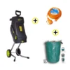 Pack Broyeur Electrique 2400W + Rallonge 20m + Sac De Jardin 272L -Outil Atelier Magasin pack broyeur electrique 2400w rallonge 20m sac de jardin 272l