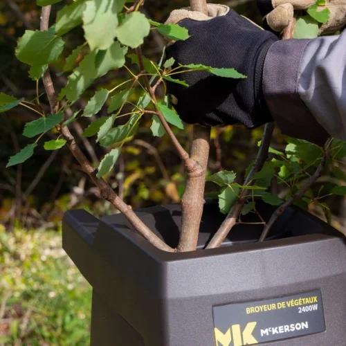 Pack Broyeur Electrique 2400W + Rallonge 20m + Sac De Jardin 272L -Outil Atelier Magasin pack broyeur electrique 2400w rallonge 20m sac de jardin 272l 7