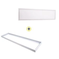 Pack Dalle LED Recouvrable 300x1200mm + Cadre Pose Saillie CREALYS