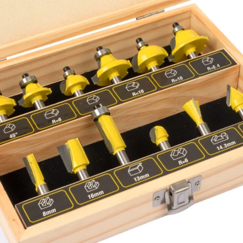 Pack Défonceuse 1200W 50mm à Vitesse Variable STEINER + Coffret 12 Fraises 8mm Pour Défonceuse STEINER -Outil Atelier Magasin pack defonceuse 1200w 50mm a vitesse variable steiner coffret 12 fraises 8mm pour defonceuse steiner 11