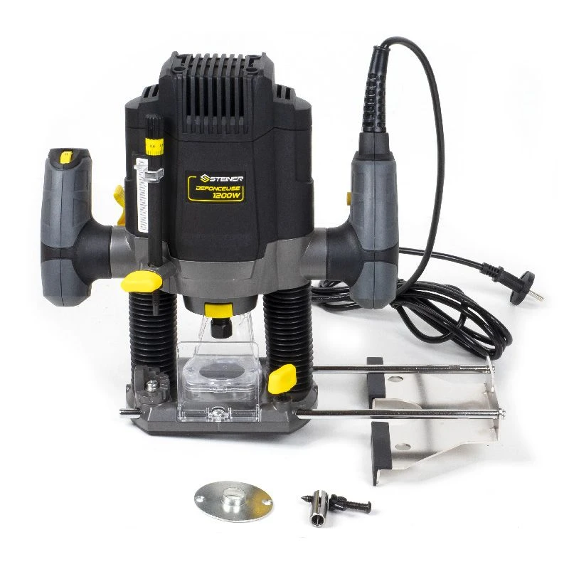 Pack Défonceuse 1200W 50mm à Vitesse Variable STEINER + Coffret 12 Fraises 8mm Pour Défonceuse STEINER 3 Pack Défonceuse 1200W 50mm à Vitesse Variable STEINER + Coffret 12 Fraises 8mm Pour Défonceuse STEINER – Image 3