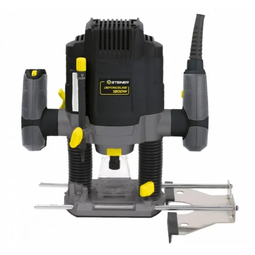 Pack Défonceuse 1200W 50mm à Vitesse Variable STEINER + Coffret 12 Fraises 8mm Pour Défonceuse STEINER -Outil Atelier Magasin pack defonceuse 1200w 50mm a vitesse variable steiner coffret 12 fraises 8mm pour defonceuse steiner 8