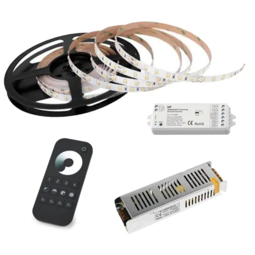 Pack Ruban LED 5m 72LED/m IP20 - 24V Avec Télécommande WOLTZ