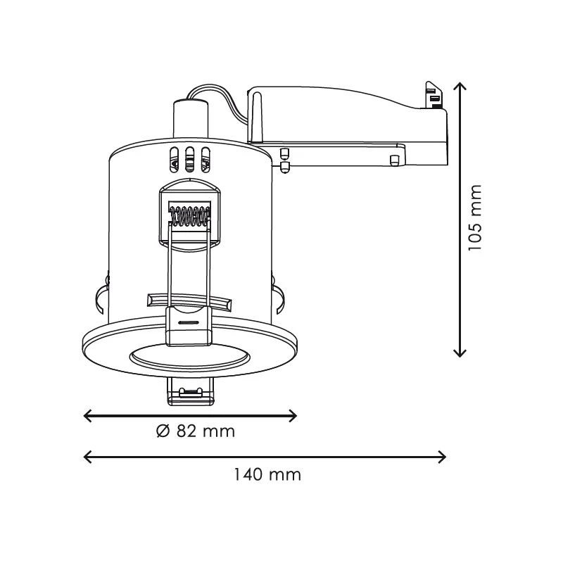 Pack Spot Encastrable Fixe RT2012 LED 10W Max Bland + Ampoule LED GU10 5W Blanc Chaud 5 Pack Spot Encastrable Fixe RT2012 LED 10W Max Bland + Ampoule LED GU10 5W Blanc Chaud – Image 5