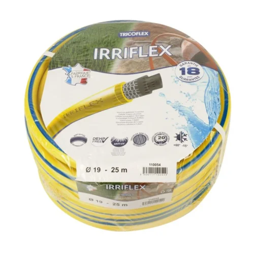 Pack Tuyau D’arrosage Anti-torsion Ø19mm 25m IRRIFLEX + Kit Arrosage Laiton -Outil Atelier Magasin pack tuyau darrosage anti torsion o19mm 25m irriflex 1 19
