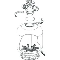 Steiner Groupe De Filtration 0.6CV 11m³/h Ø450mm Vanne Top 6 Voies + Verre Filtrant 0,5-1,0mm 2x25 Kg 39 Steiner Groupe De Filtration 0.6CV 11m³/h Ø450mm Vanne Top 6 Voies + Verre Filtrant 0,5-1,0mm 2x25 Kg -Outil Atelier Magasin pack vincent 600736 39