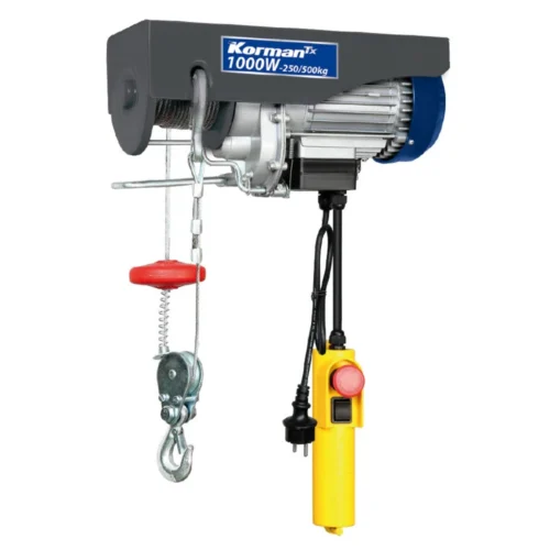 Palan électrique 1000W 250/500Kg Type Treuil à Câble électrique