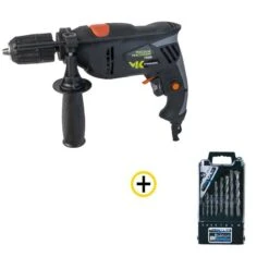 Perceuse à Percussion Filaire 750W MCKERSON + Coffret 8 Forets à Béton FEROCE