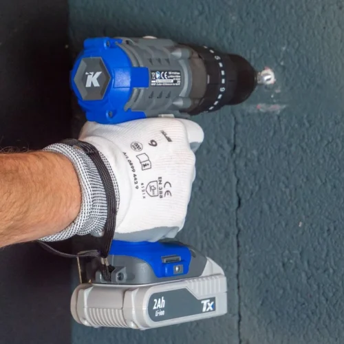 Perceuse-visseuse à Percussion Sans Fil 18V 2Ah Li-ion 4 Pôles + 2 Batteries Korman -Outil Atelier Magasin perceuse percussion sans fil 18v 2ah li ion 4 poles 3