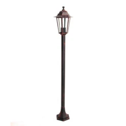 Potelet Lumineux Extérieur 60W Max E27 Fonte Rouille LOAN