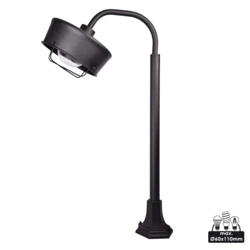 Borne Lumineuse Extérieure 60W Max E27 Acier Noir WOLTZ -Outil Atelier Magasin product 103