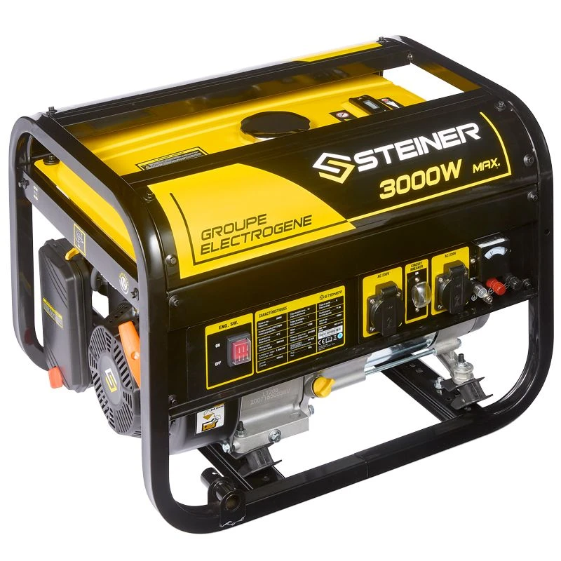 Groupe Electrogène Essence 208cc 3000W Max STEINER 2 Groupe Electrogène Essence 208cc 3000W Max STEINER – Image 2