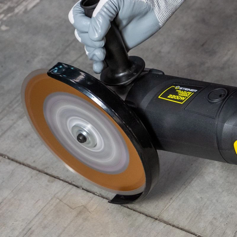 Meuleuse D'Angle 230mm 2200W + Disque Diamant Segment 230mm STEINER 5 Meuleuse D'Angle 230mm 2200W + Disque Diamant Segment 230mm STEINER – Image 5