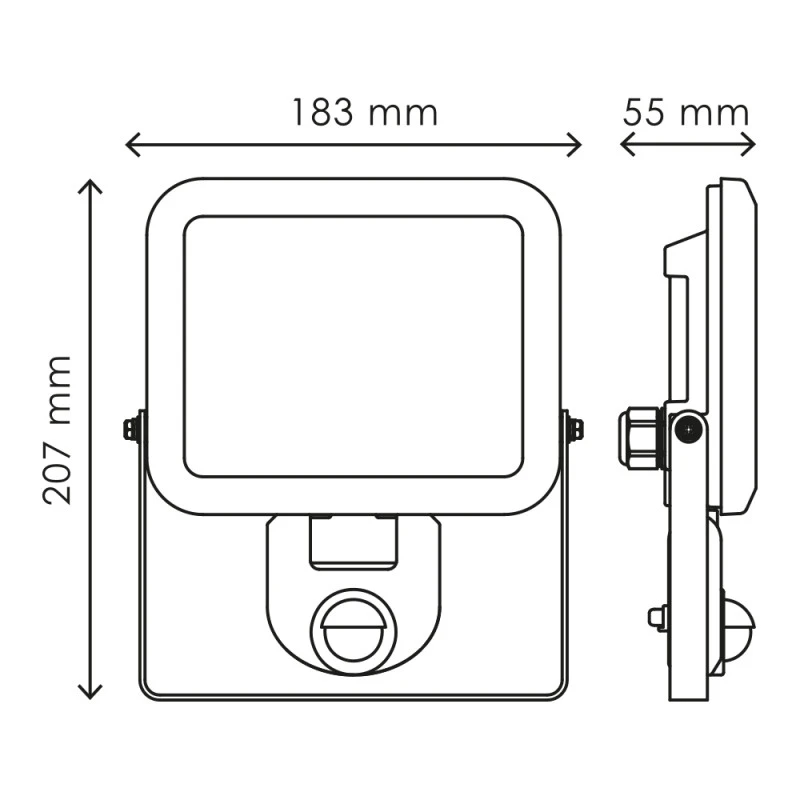 Projecteur LED 20W 1800 Lumens + Détecteur CREALYS 2 Projecteur LED 20W 1800 Lumens + Détecteur CREALYS – Image 2
