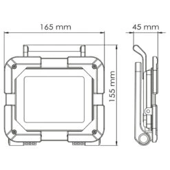 Projecteur De Chantier LED Extra Plat 30W IP65 NALTO -Outil Atelier Magasin product 141