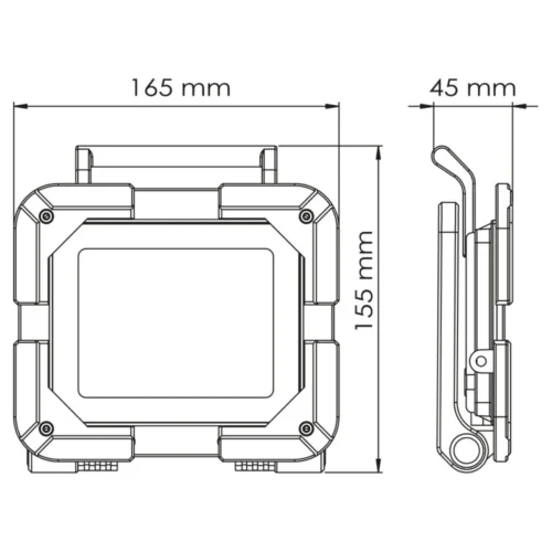 Projecteur De Chantier LED Extra Plat 30W IP65 NALTO -Outil Atelier Magasin product 141