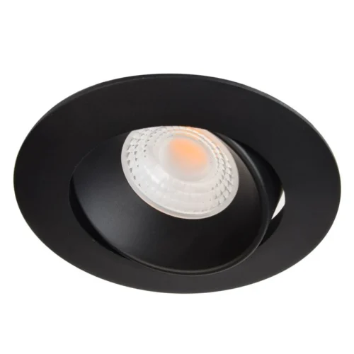 Spot Encastrable Orientable Variable 7W LED COB Rond Noir CREALYS -Outil Atelier Magasin product 152