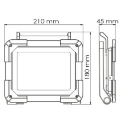 Projecteur De Chantier LED Extra Plat 50W IP65 NALTO -Outil Atelier Magasin product 224