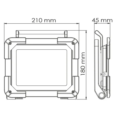 Projecteur De Chantier LED Extra Plat 50W IP65 NALTO -Outil Atelier Magasin product 224