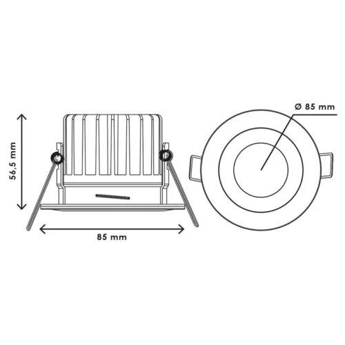 Spot Encastrable IP65 LED COB 10W Alu -Outil Atelier Magasin product 25