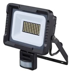Projecteur LED Extérieur à Détection à Fixer 30W Noir WOLTZ