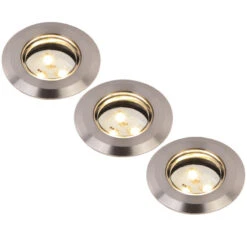Lot De 3 Spots Extérieur Terrasse à Encastrer LED IP67 WOLTZ
