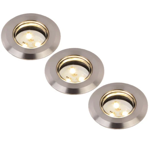 Lot De 3 Spots Extérieur Terrasse à Encastrer LED IP67 WOLTZ
