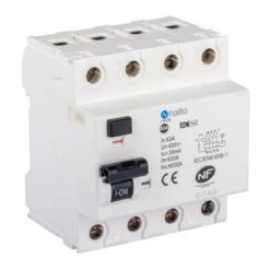 Interrupteur Différentieltétrapolaire 63A Type AC - 30 MA - 400V~ 5 Interrupteur Différentieltétrapolaire 63A Type AC - 30 MA - 400V~ -Outil Atelier Magasin product 357
