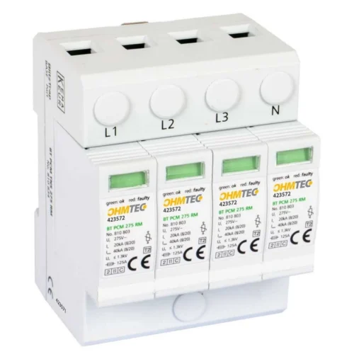 Parafoudre Triphasé 15/40kA Avec Cartouche Détachable