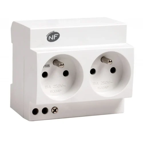 Double Prise Modulaire 2P+T 16A - 230V NALTO