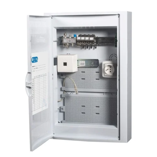 Coffret De Communication TEL/TV WIFI/ADSL Avec 4 Connecteurs RJ45 - GRADE2 NALTO