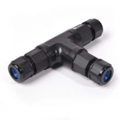 Connecteur étanche En T - IP68 Borne Auto Noir 3 Fils Ø0.75 à 2.5mm NALTO