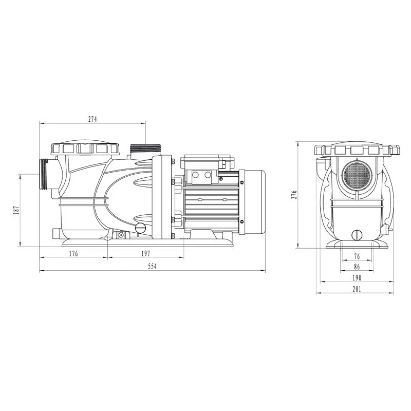 Pompe Filtration Piscine Hors Sol Et Enterrée 1100W - 22m³/h STEINER 3 Pompe Filtration Piscine Hors Sol Et Enterrée 1100W - 22m³/h STEINER – Image 3